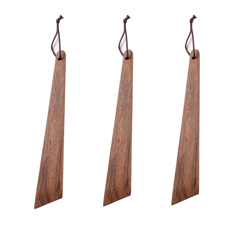 Outdoor Camping Kitchen With Sink - Wooden Spatula Portable Turner Acacia Wood