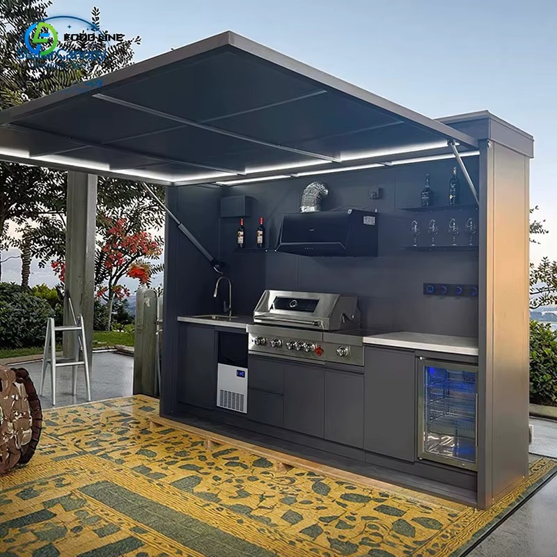 Outdoor Camping Kitchen With Sink - Customized Camping Outdoor Kitchen Set Multifunctional