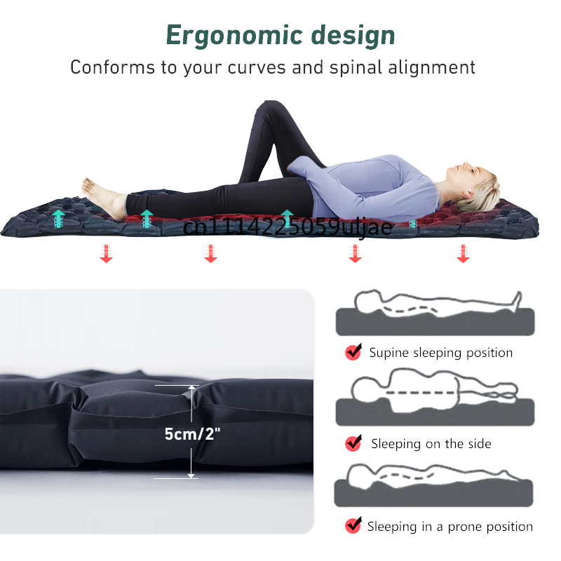 WESTTUNE Camping Sleeping Pad  - Outdoor Inflatable Camping Tent With Air Pump ulasan dan harga