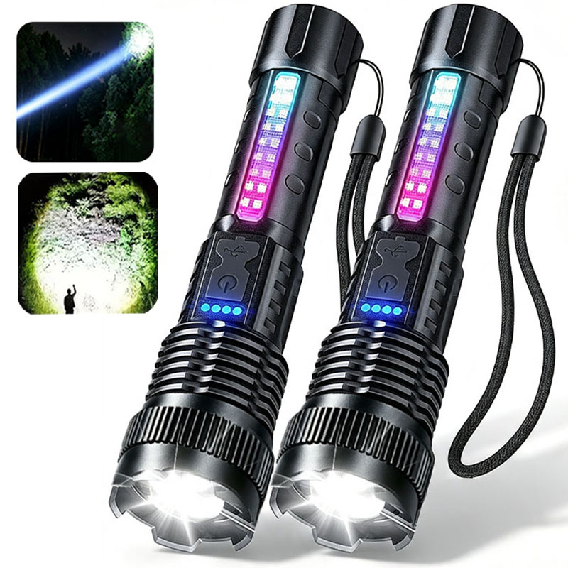2pcs/set High Power LED Flashl - Outdoor Camping Glamping Share ulasan dan harga