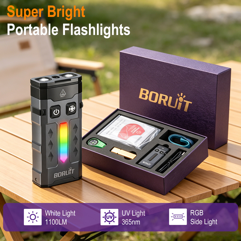 BORUiT EV20 EDC Flashlight 110 - Outdoor Camping Glamping Share ulasan dan harga