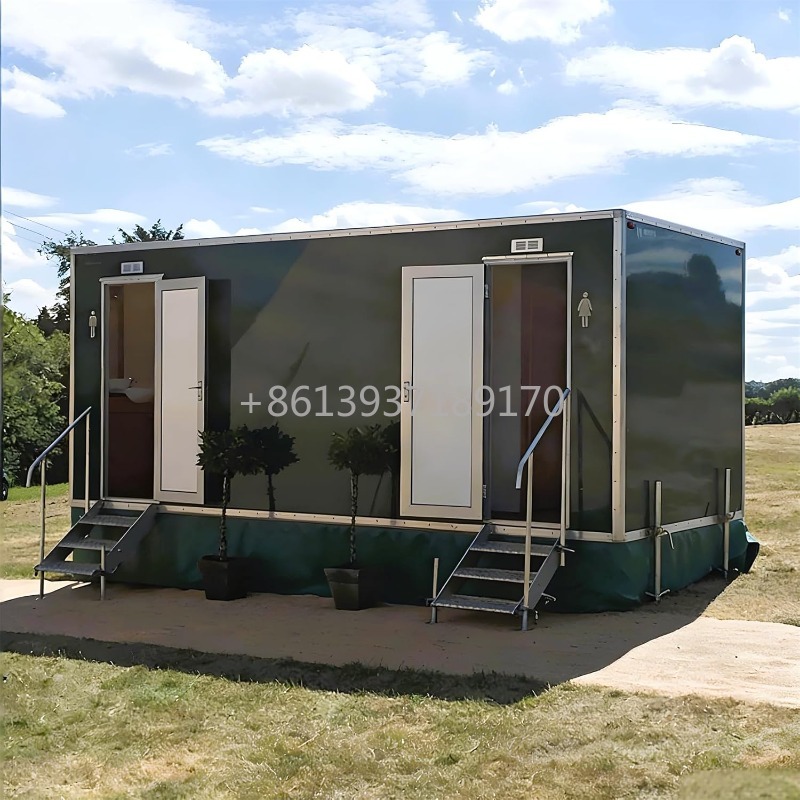 Mobile Toilet Trailer with Bas - Outdoor Camping Toilet ulasan dan harga