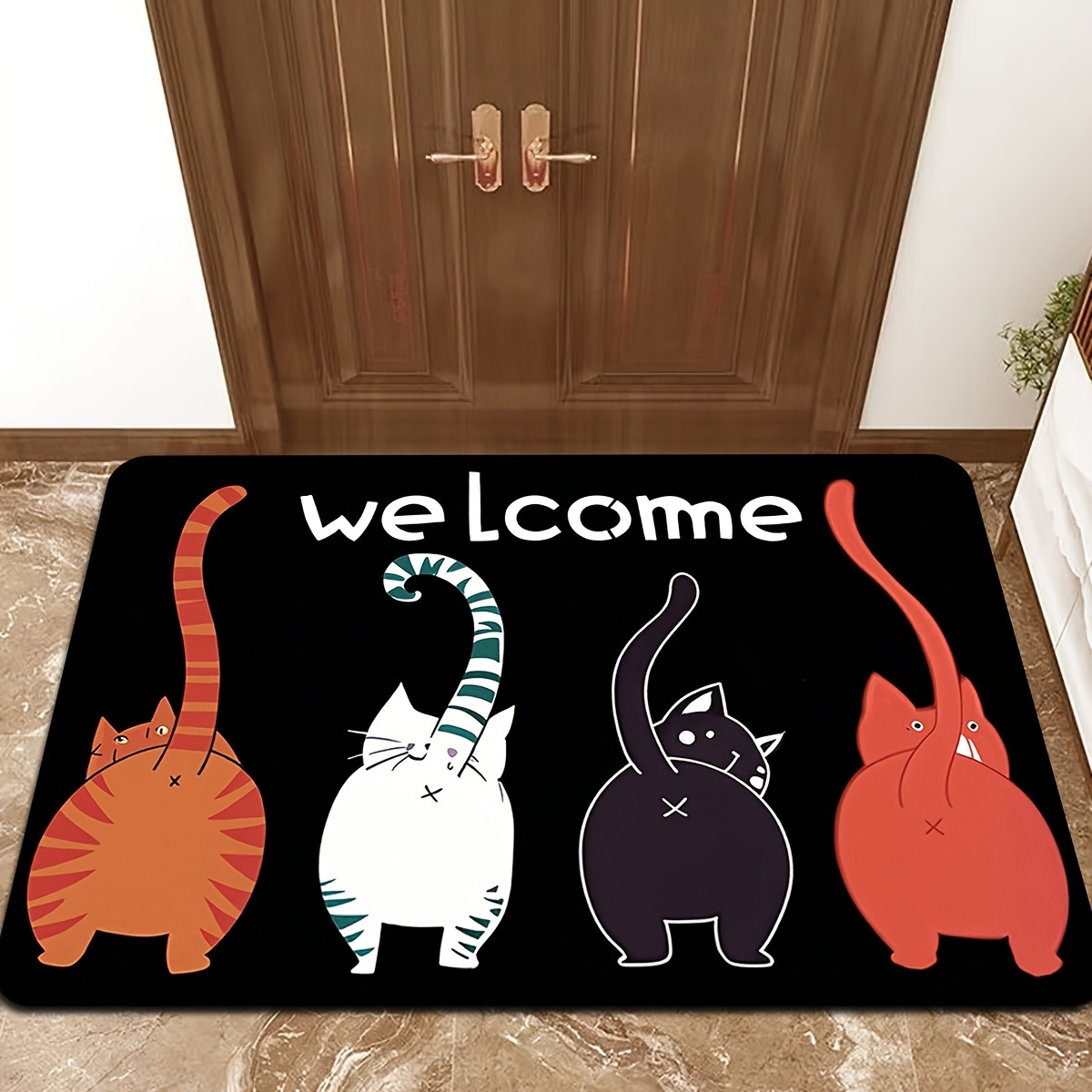 1PC Cute Cartoon cats pattern  - Outdoor Camping Kitchen With Sink ulasan dan harga