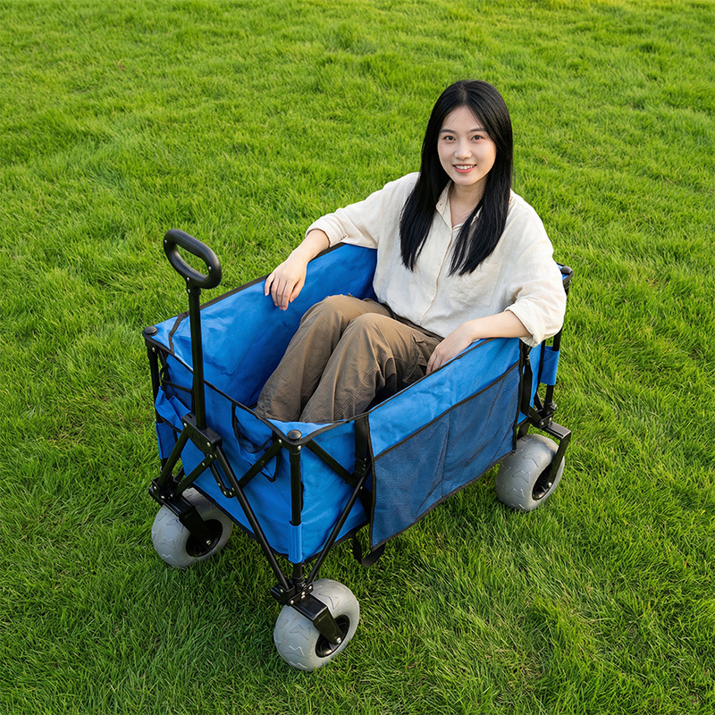 Foldable Metal Beach Wagon Qui - Outdoor Camping Set ulasan dan harga