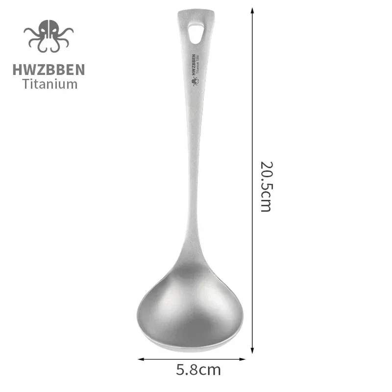 HWZBBEN Outdoor Titanium Soup  - Outdoor Camping Dining Set ulasan dan harga