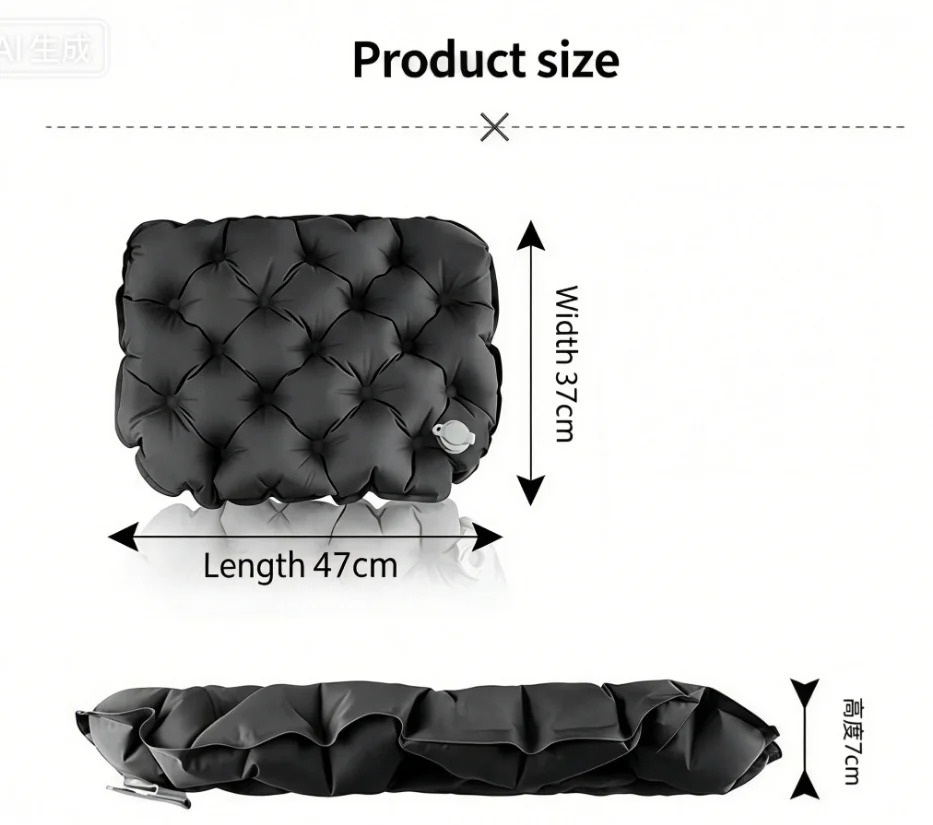 Portable Inflatable Seat Cushi - Outdoor Camping Rug Waterproof ulasan dan harga