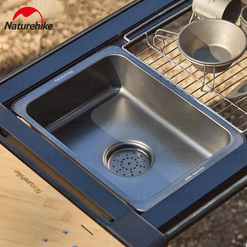 Naturehike Washing Sink Stainl - Outdoor Camping Kitchen With Sink ulasan dan harga