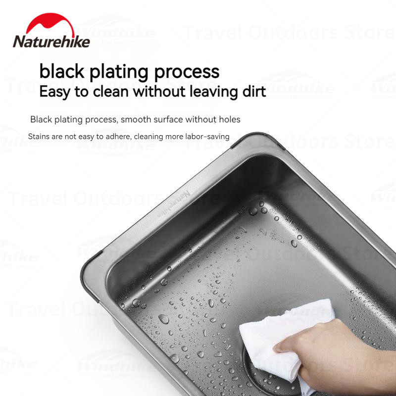 Naturehike Washing Sink Stainl - Outdoor Camping Kitchen With Sink ulasan dan harga