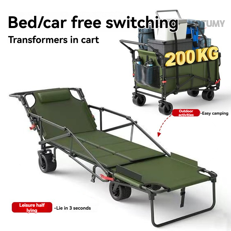 Foldable Camping Wagon with Ta - Outdoor Camping Van ulasan dan harga