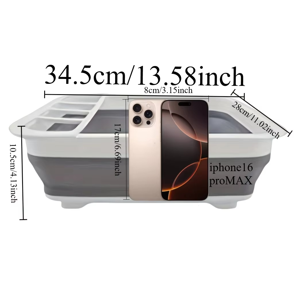 Collapsible Dish Drying Rack w - Outdoor Camping Van ulasan dan harga