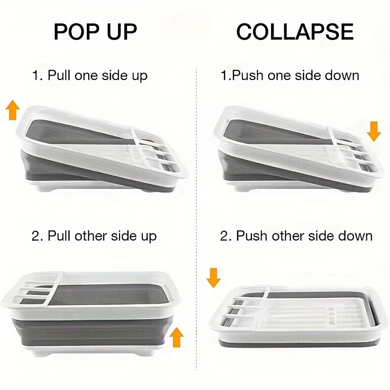 Collapsible Dish Drying Rack w - Outdoor Camping Van ulasan dan harga