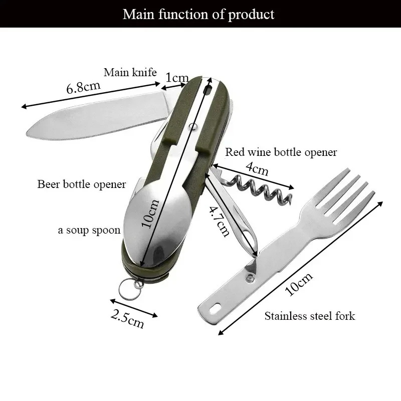 Stainless Steel 7 in 1 Camping - Outdoor Camping Dining Set ulasan dan harga