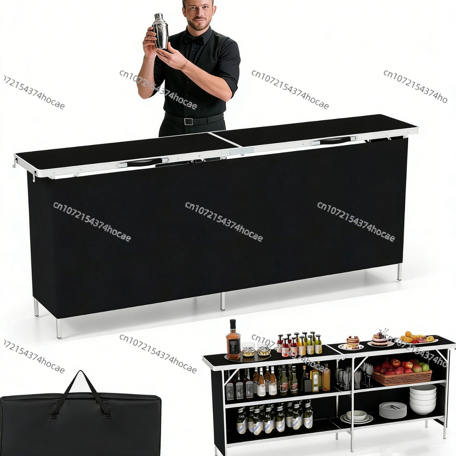 Aluminum Alloy Outdoor Folding - Outdoor Camping Table With Storage ulasan dan harga