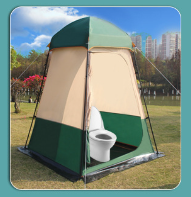 Large Size Oxford Fabric Four- - Outdoor Camping Toilet ulasan dan harga