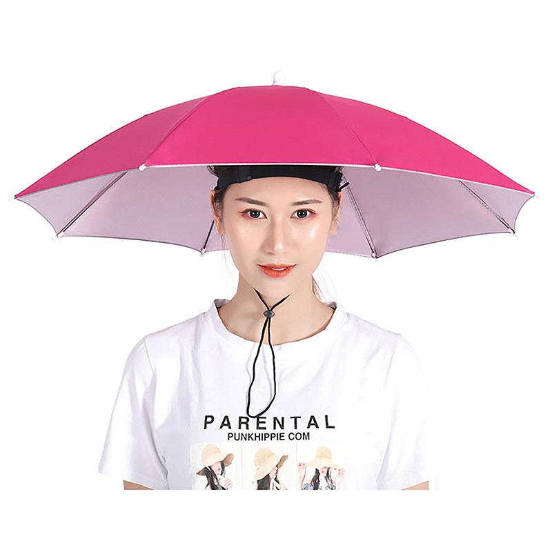 Portable Fishing Umbrella Hat  - Outdoor Camping Hat ulasan dan harga