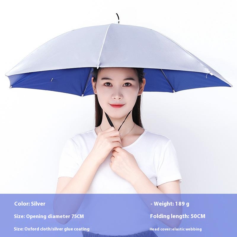 Portable Fishing Umbrella Hat  - Outdoor Camping Hat ulasan dan harga