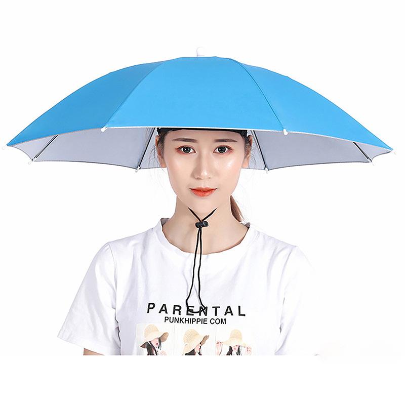 Portable Fishing Umbrella Hat  - Outdoor Camping Hat ulasan dan harga