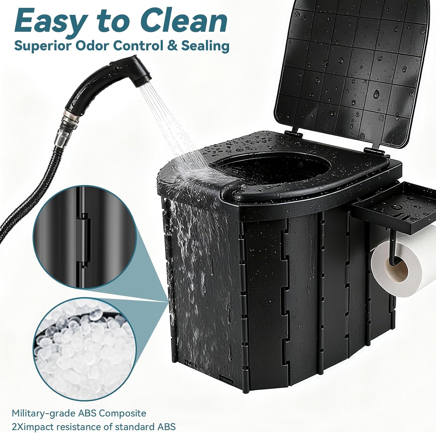 Portable Folding Toilet, Trave - Outdoor Camping Van ulasan dan harga