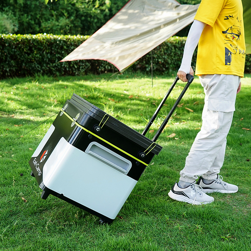 Portable Mobile Camping Kitche - Outdoor Camping Table With Storage ulasan dan harga