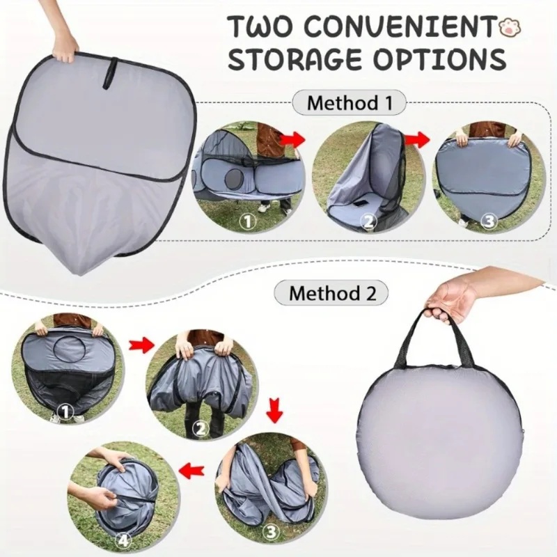 Foldable Cat Tent Tunnel Playp - Outdoor Camping Dog Fence ulasan dan harga