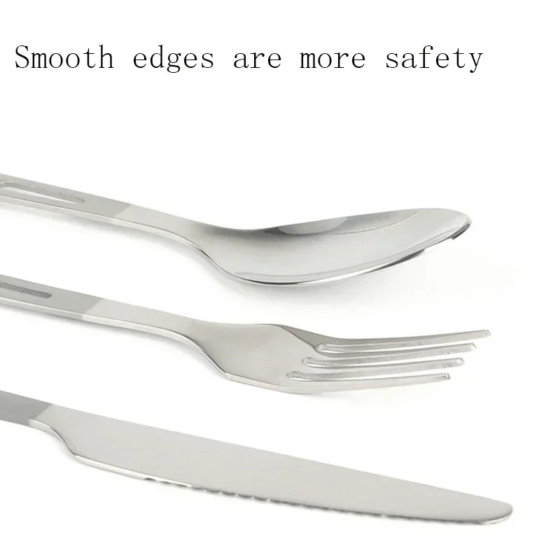 HWZBBEN Titanium Fork Spoon Kn - Outdoor Camping Dining Set ulasan dan harga