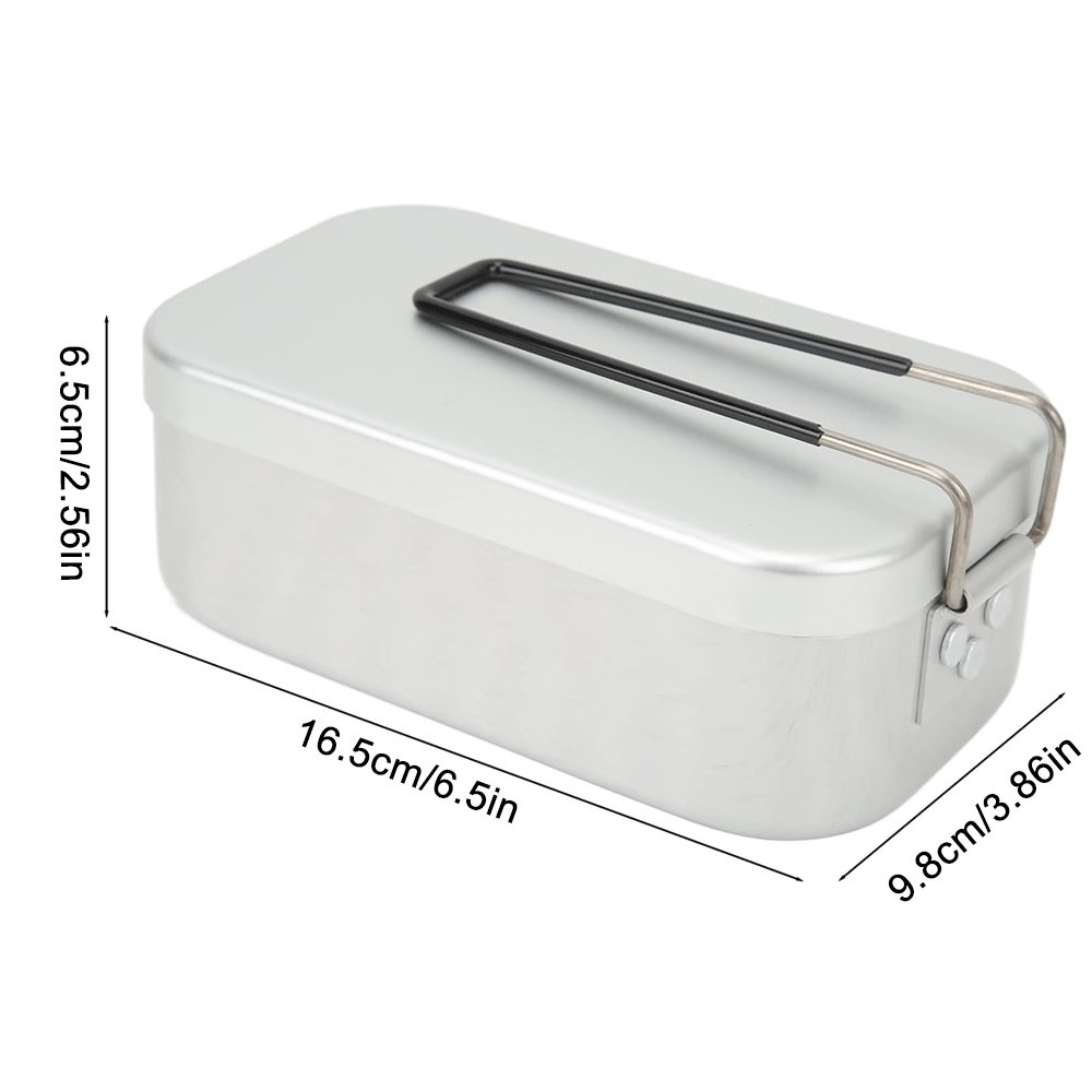 800ML Aluminum Lunch Boxes Out - Outdoor Camping Dining Set ulasan dan harga