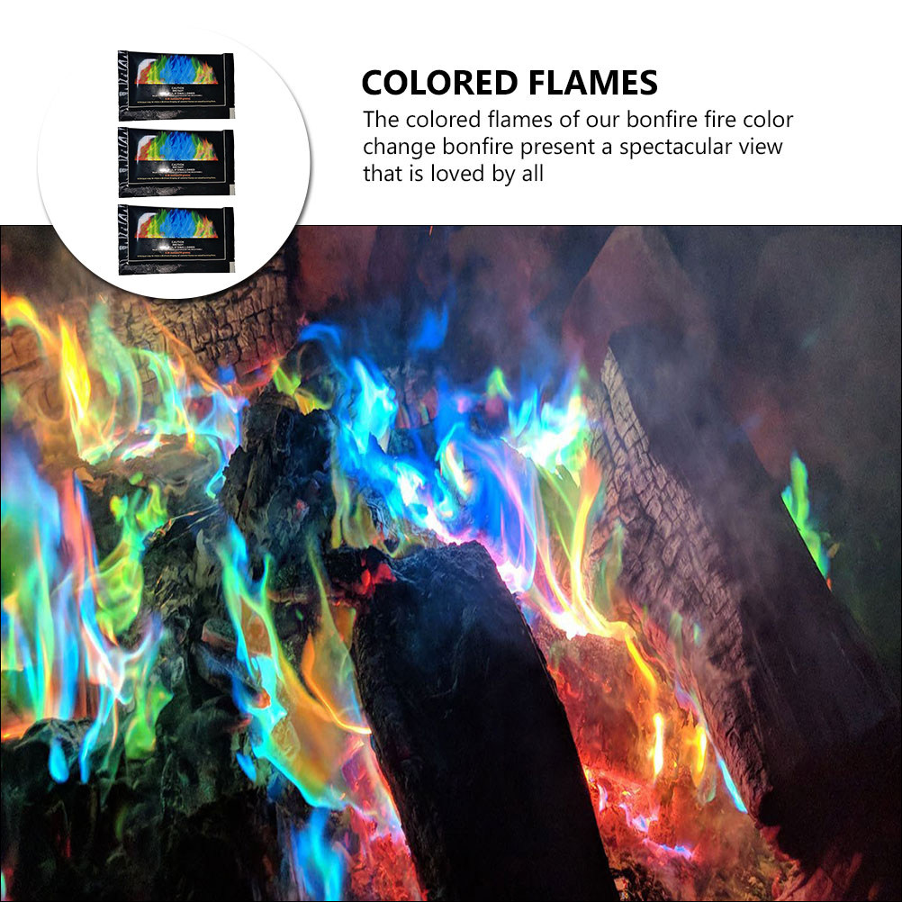 3 Pcs Fire Changing Color Pack - Camping Quiet ulasan dan harga
