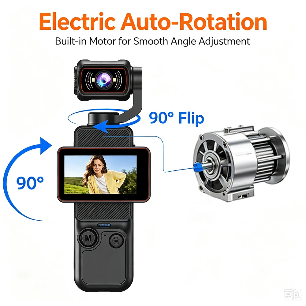 2K Pocket Handheld Vlog Camera - Outdoor Camping Japan ulasan dan harga