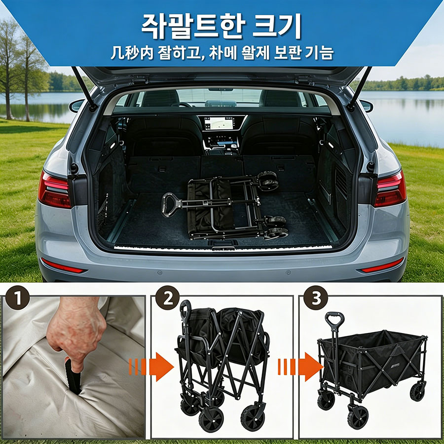 Heavy Duty Large Capacity Fold - Outdoor Camping Van ulasan dan harga