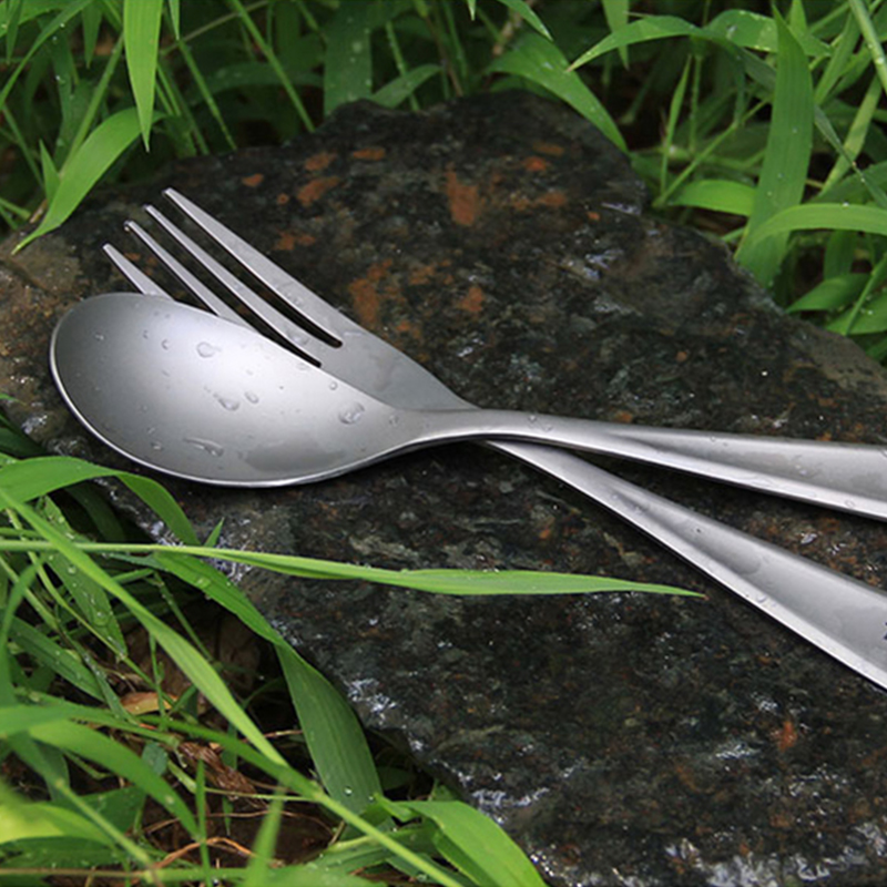 Tiartisan Titanium Fork Spoon  - Outdoor Camping Dining Set ulasan dan harga