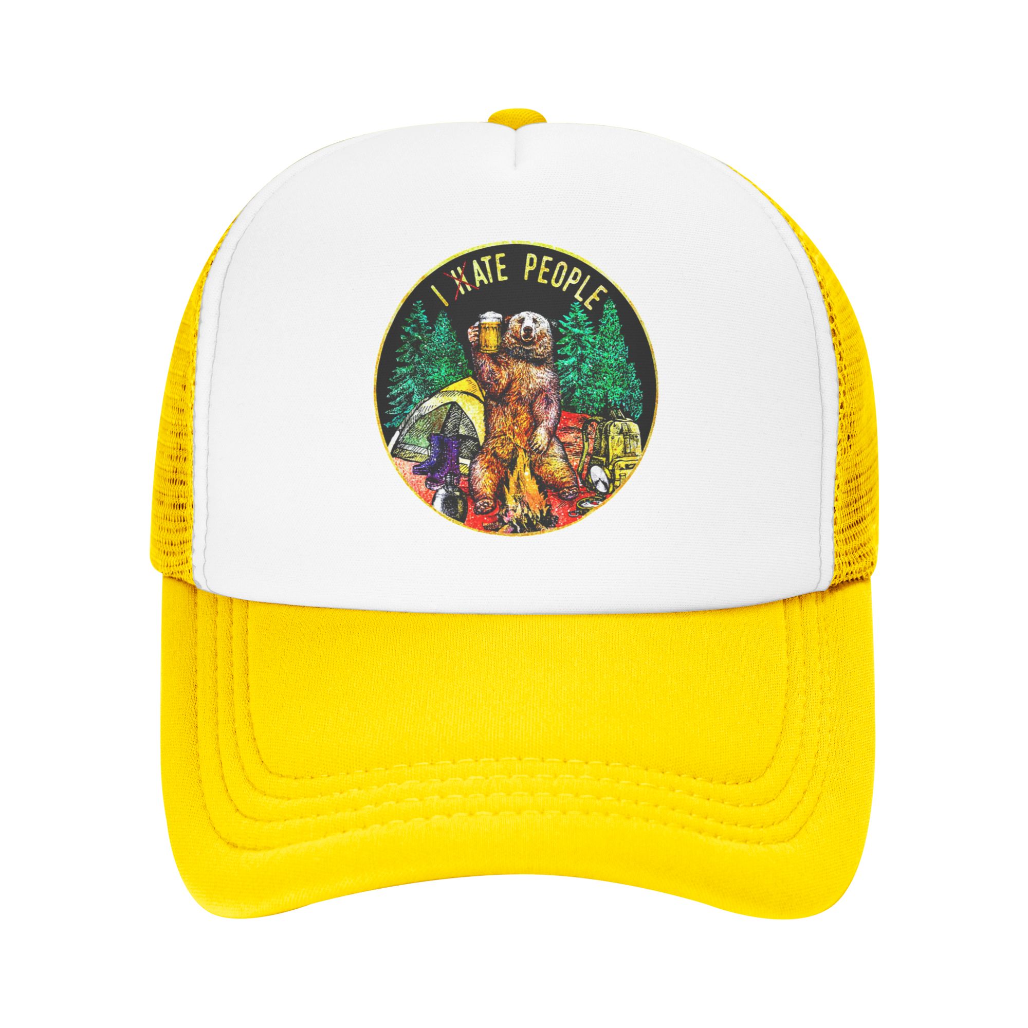 I Hate People Bear Camping Bas - Outdoor Camping Hat ulasan dan harga