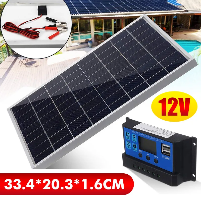 50W Solar Panel Kit Mono Cryst - Outdoor Camping Van ulasan dan harga