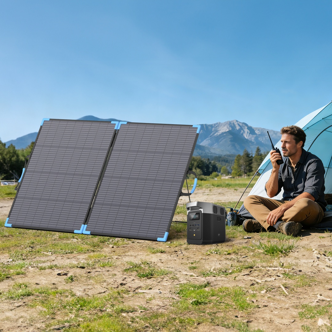 E-POWO 20V Bifacial Solar Pane - Outdoor Camping Van ulasan dan harga