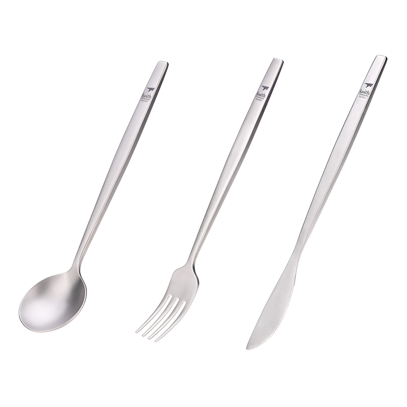 Keith Titanium Portable Spoon  - Outdoor Camping Dining Set ulasan dan harga