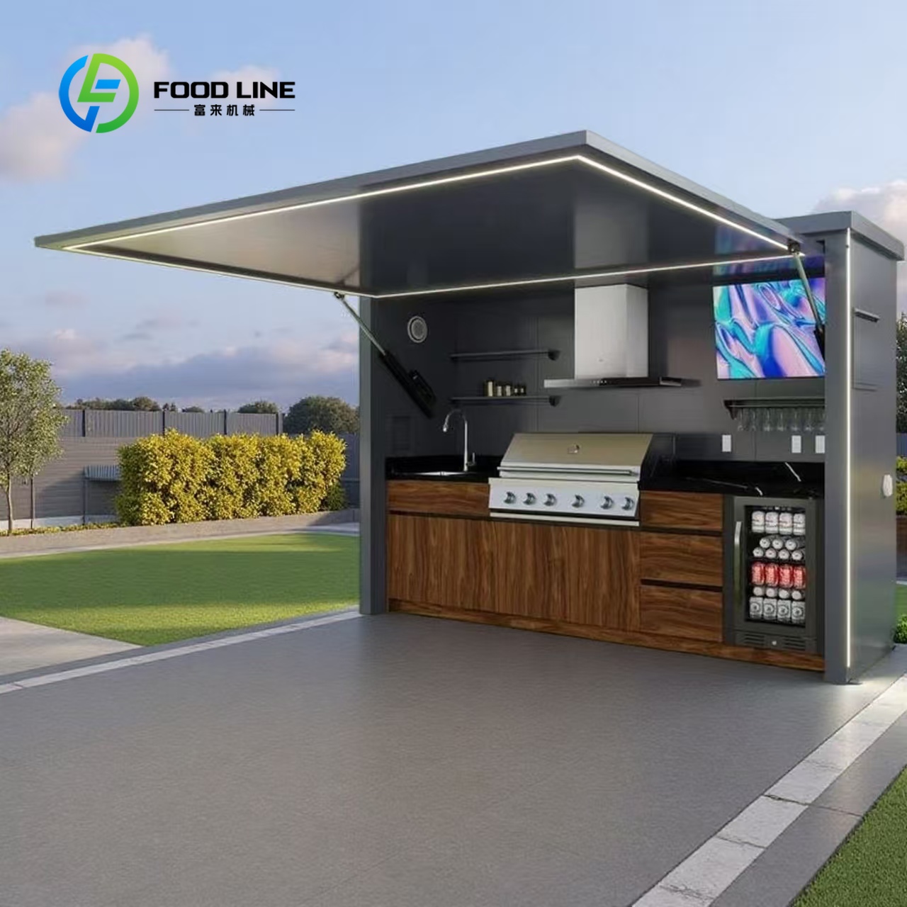 Customized Portable Outdoor Ki - Outdoor Camping Kitchen With Sink ulasan dan harga