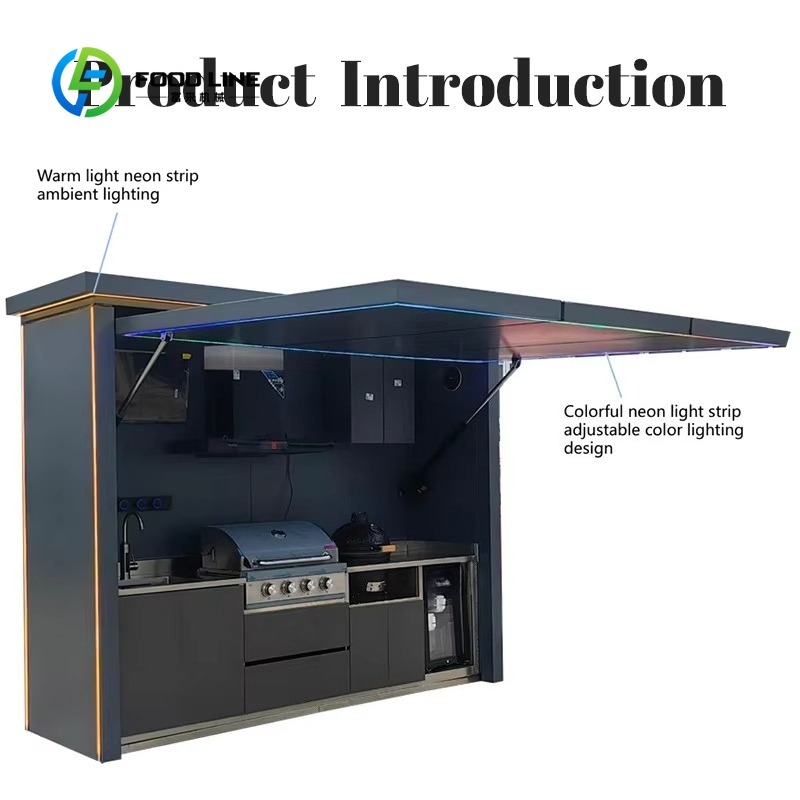 Customized Portable Outdoor Ki - Outdoor Camping Kitchen With Sink ulasan dan harga