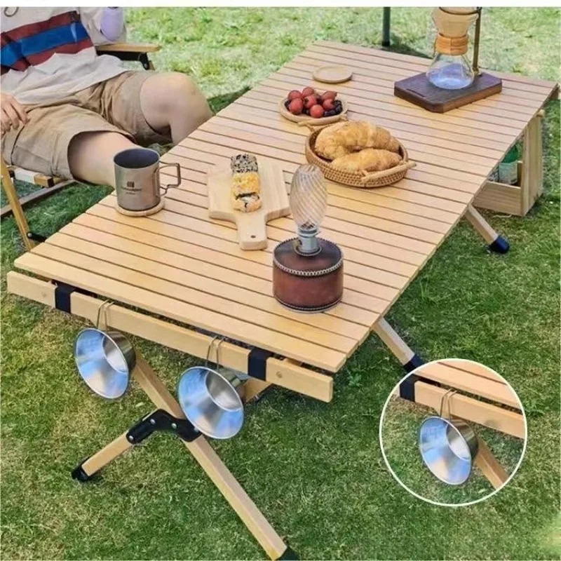 Barbecue Camping Egg Roll Stor - Outdoor Camping Table With Storage ulasan dan harga