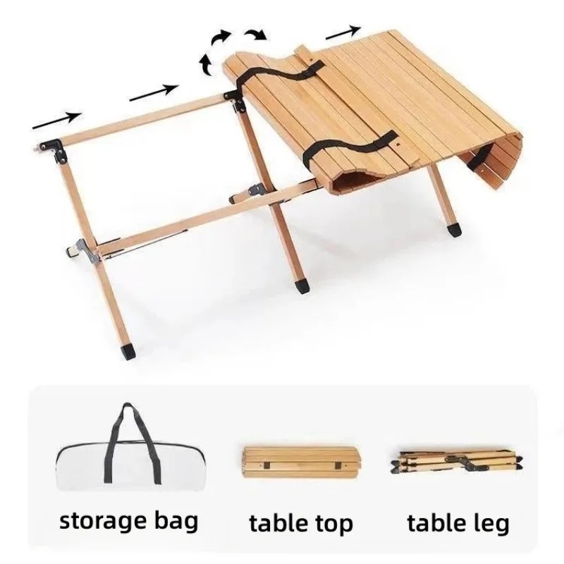 Barbecue Camping Egg Roll Stor - Outdoor Camping Table With Storage ulasan dan harga