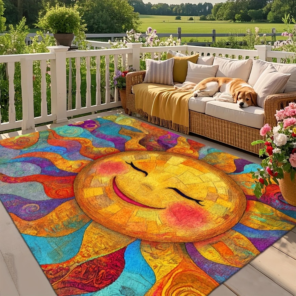 Multicolor Large Area Rug 2D F - Outdoor Camping Mats Large ulasan dan harga