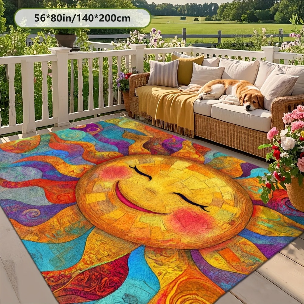 Multicolor Large Area Rug 2D F - Outdoor Camping Mats Large ulasan dan harga