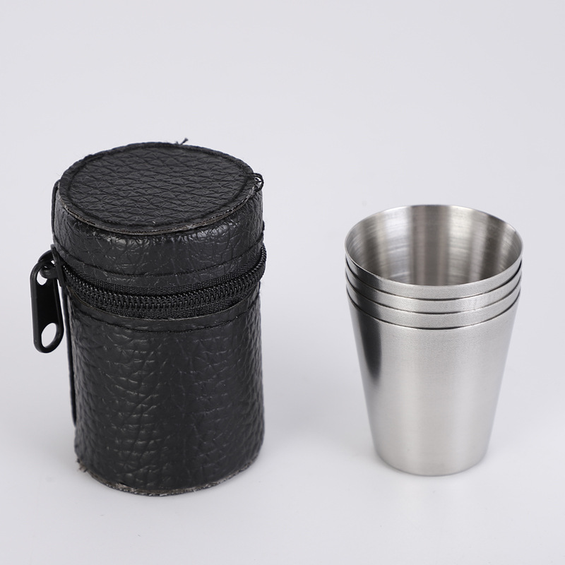 4Pcs 30ml Stainless Steel Shot - Outdoor Camping Gear Brands ulasan dan harga
