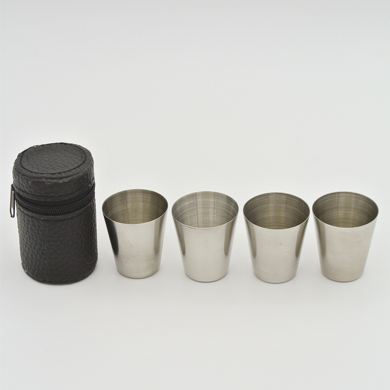4Pcs 30ml Stainless Steel Shot - Outdoor Camping Gear Brands ulasan dan harga