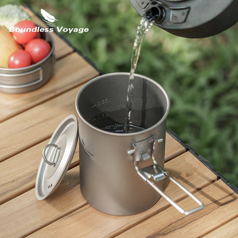 Boundless Voyage 900ml Titaniu - Outdoor Camping Dining Set ulasan dan harga
