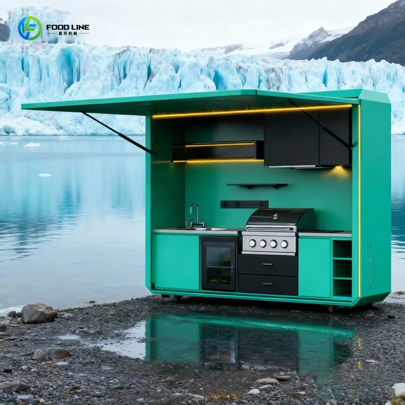 Customized Modern Modular Prem - Outdoor Camping Kitchen With Sink ulasan dan harga