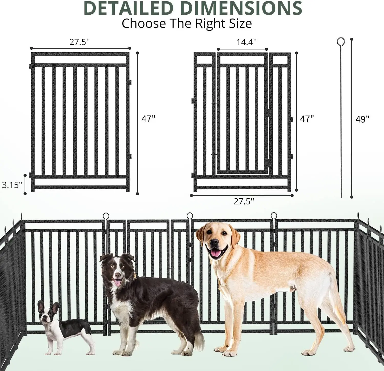 Dog Fence Outdoor Indoor, 47 I - Outdoor Camping Dog Fence ulasan dan harga