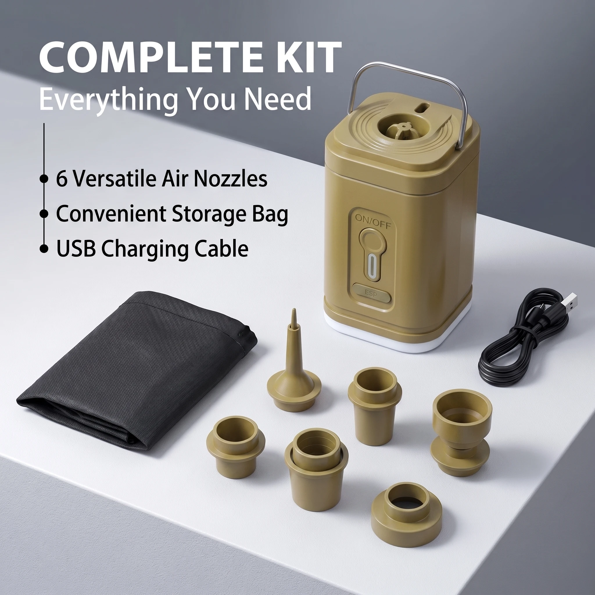 Cordless Mini Air Pump USB-C R - Outdoor Inflatable Camping Tent With Air Pump ulasan dan harga