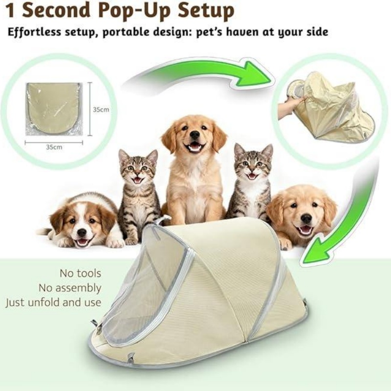 Portable Dog Tent Outdoor Sun  - Outdoor Camping Dog Fence ulasan dan harga
