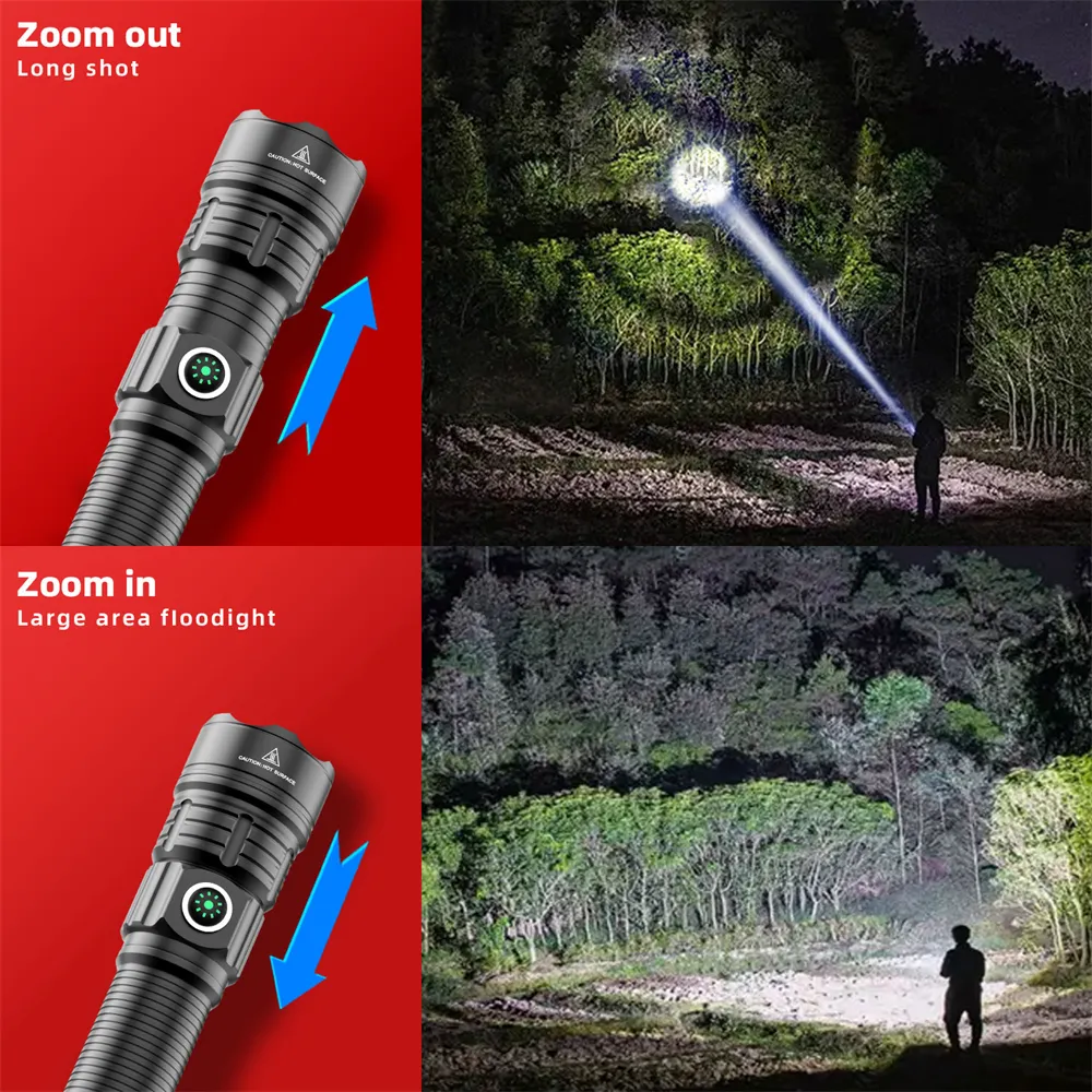 LED Flashlight Tactical Night  - Outdoor Camping Glamping Share ulasan dan harga
