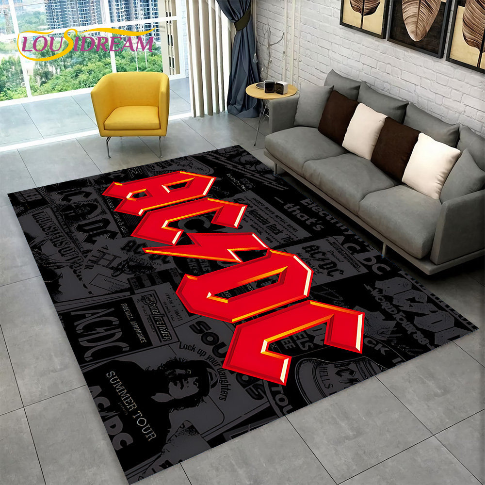 AC/DC Rock Band Area Rug Large - Outdoor Camping Mats Large ulasan dan harga