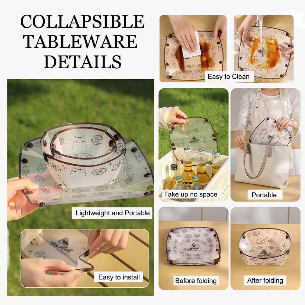 Portable Camping Tableware Set - Outdoor Camping Glamping Share ulasan dan harga